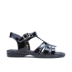 Small children sandals 53c patent black