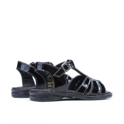 Small children sandals 53c patent black