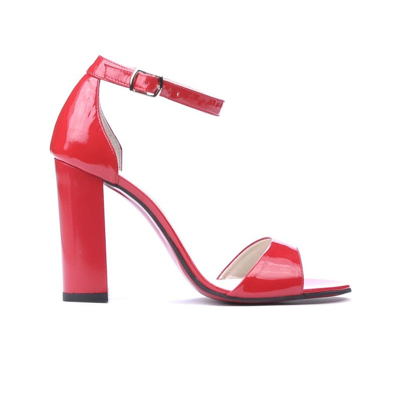 Women sandals 1259 patent red