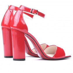 Women sandals 1259 patent red