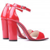 Women sandals 1259 patent red