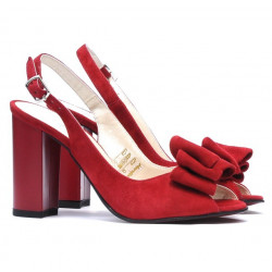 Women sandals 1256 red antilopa