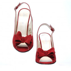 Women sandals 1256 red antilopa
