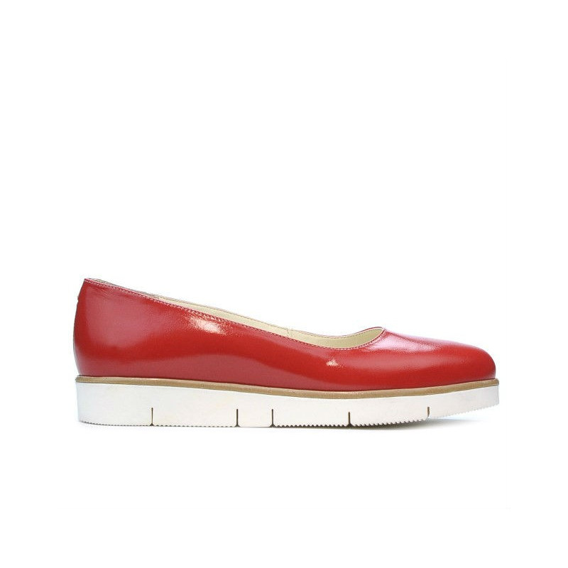 Women casual shoes 677 patent red