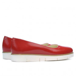 Women casual shoes 677 patent red