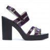 Women sandals 5027 patent purple
