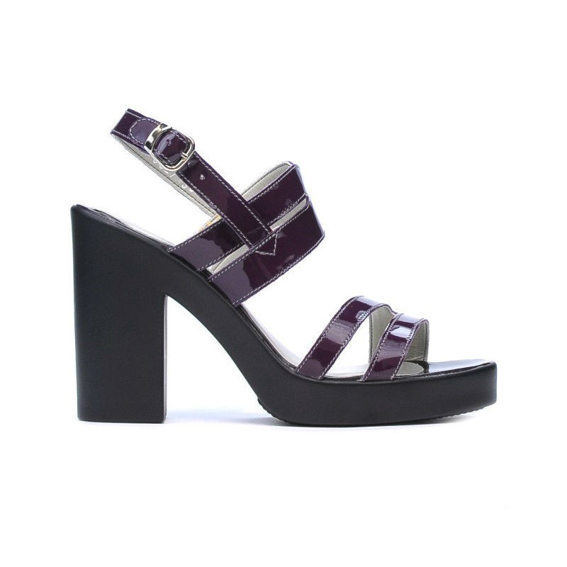Women sandals 5027 patent purple