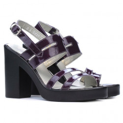 Women sandals 5027 patent purple
