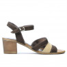 Women sandals 5024 cafe velour combined