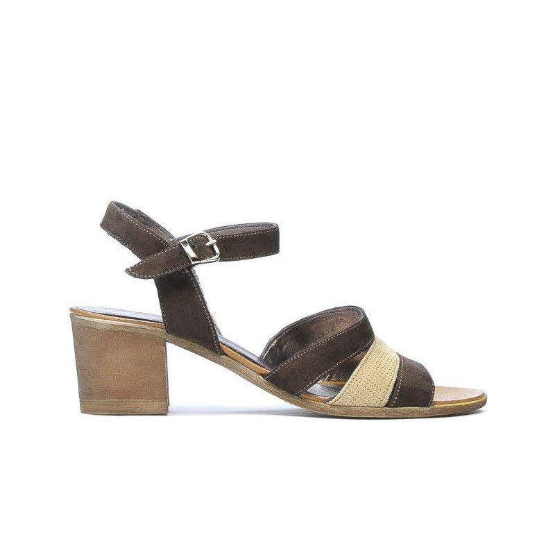 Women sandals 5024 cafe velour combined