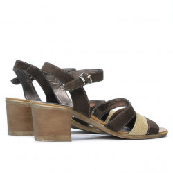 Women sandals 5024 cafe velour combined