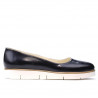 Women casual shoes 677 patent indigo