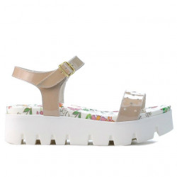 Women sandals 5034 patent nude