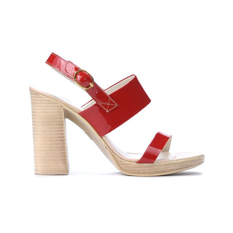 Women sandals 5028 patent red