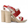 Women sandals 5028 patent red