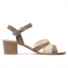 Women sandals 5024 sand velour combined