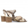 Women sandals 5024 sand velour combined