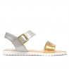 Women sandals 5036 golden+silver
