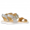 Women sandals 5036 golden+silver