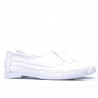 Women loafers, moccasins 675 white