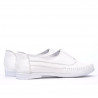 Women loafers, moccasins 675 white