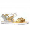 Women sandals 5036 golden+silver