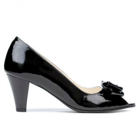 Women sandals 1255 patent black