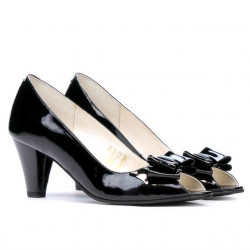 Women sandals 1255 patent black