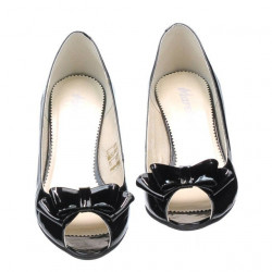 Women sandals 1255 patent black