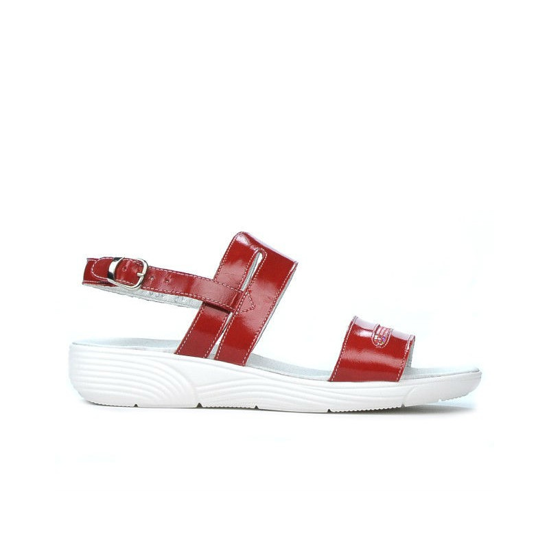 Women sandals 5035 patent red