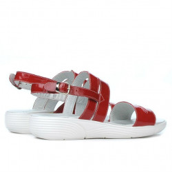 Women sandals 5035 patent red
