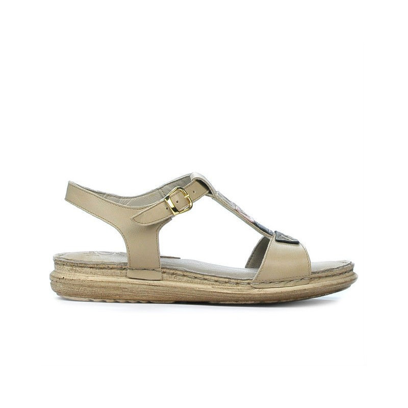 Women sandals 5040 beige