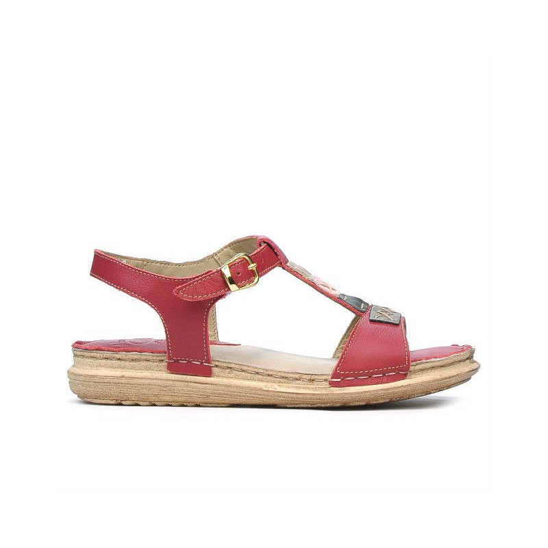 Women sandals 5040 red