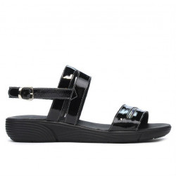 Women sandals 5035 patent black