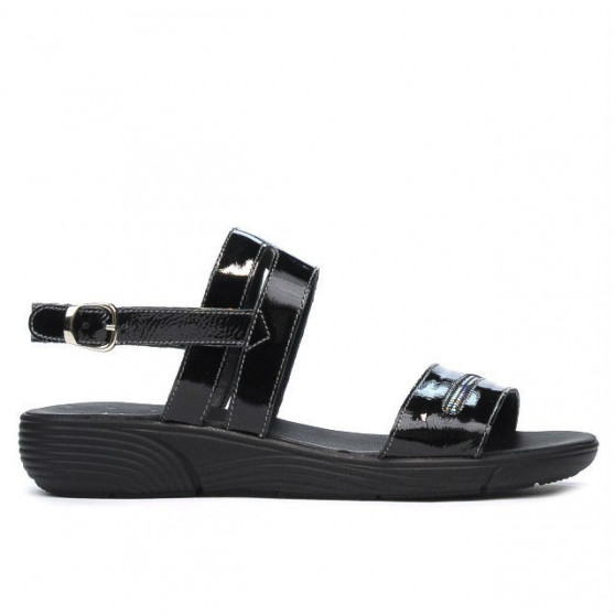Women sandals 5035 patent black