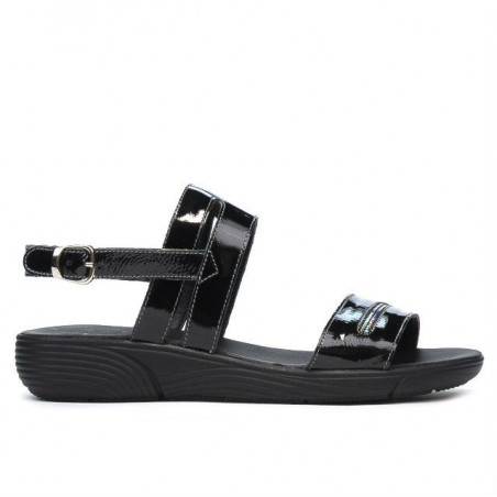 Women sandals 5035 patent black