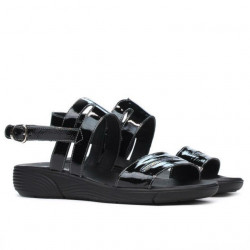 Women sandals 5035 patent black