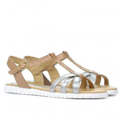 Women sandals 5038 silver combined