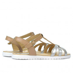 Women sandals 5038 silver combined