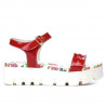 Women sandals 5034 patent red