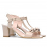 Women sandals 1257 patent ivory