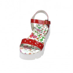 Women sandals 5034 patent red