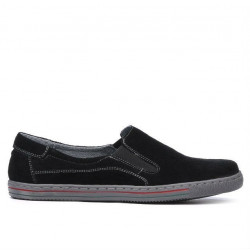 Women sport shoes 624 black velour