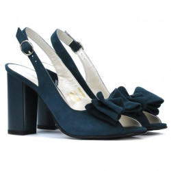 Women sandals 1256 turcoaz antilopa 01