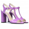Women sandals 1258 patent light purple