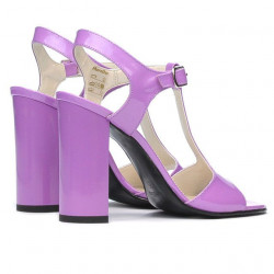 Women sandals 1258 patent light purple
