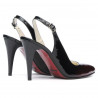 Women sandals 1249 patent bordo+black