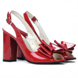 Women sandals 1256 patent red