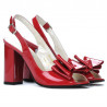 Women sandals 1256 patent red