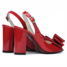 Women sandals 1256 patent red